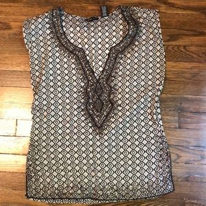 Patterned tunic top